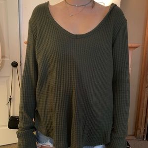 army green sweatshirt